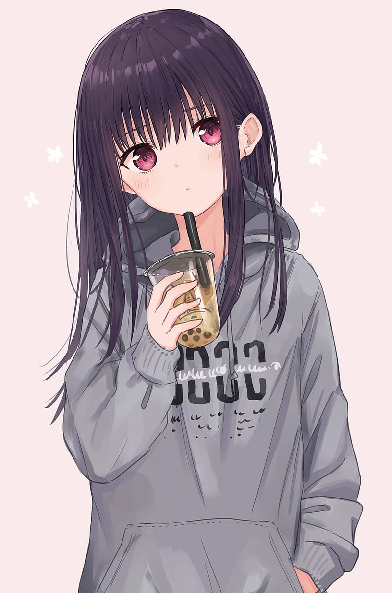 Kawaii Anime Bubble Tea, HD phone wallpaper