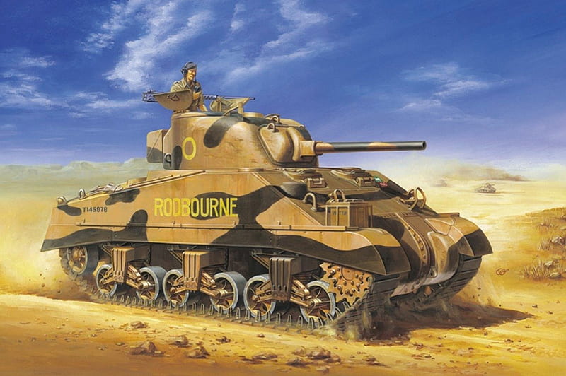 SHERMAN, tank, battle, ww2, HD wallpaper