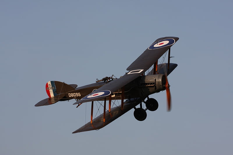 Bristol F2b, 2 seat, reconnaissance, fighter, WW1, biplane, historic, HD wallpaper