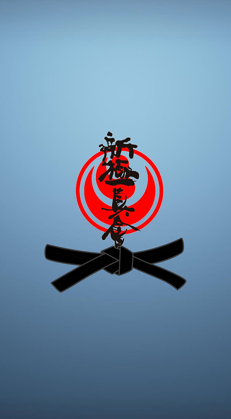 Martial Arts logo, black belt, blue, martial large, red, HD phone wallpaper  | Peakpx