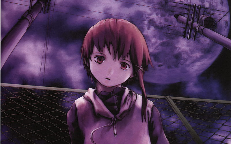 Lain Iwakura, art, anime characters, Serial Experiments Lain, HD wallpaper