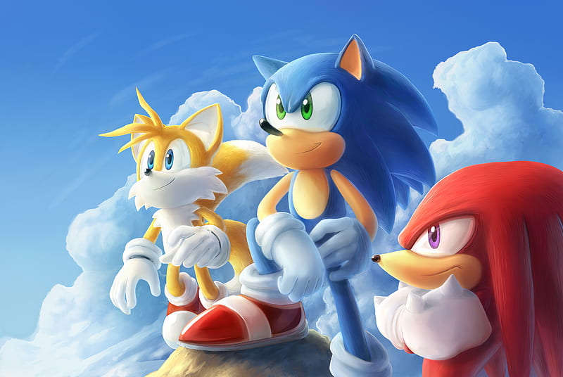 Sonic, Sonic the Hedgehog, Knuckles the Echidna, Miles 