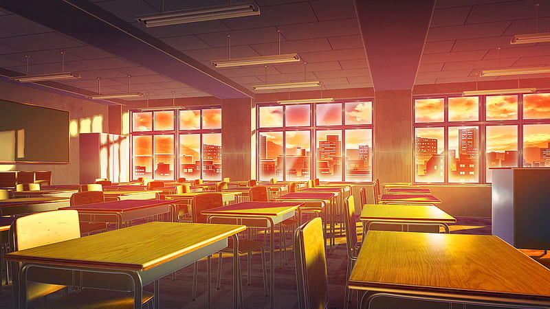 HD anime classroom wallpapers | Peakpx