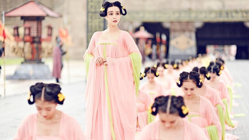Empress of China 2014, actress, empress of china, tv series, pink, fan bingbing, woman, HD wallpaper