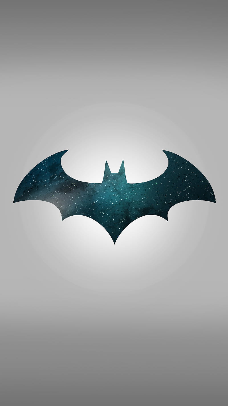 batman space, dc, dc comics, gris, hero, logo, logos, white, HD phone wallpaper