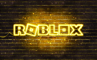 Download Glittering Blue Roblox Logo Wallpaper