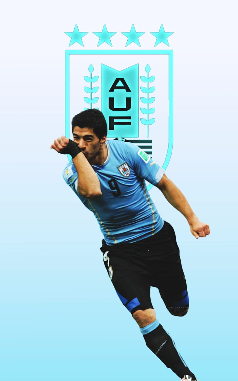 Luis Suarez, blue, celeste, sport, jugador, messi, uruguay, HD phone wallpaper
