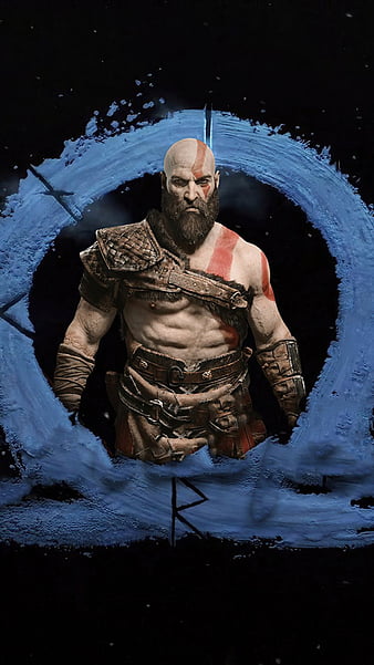 Kratos God of War Ragnarok 4K Phone iPhone Wallpaper #8181a