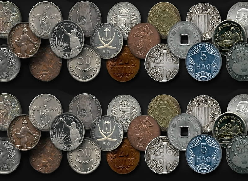 Coins, Numismatics, Money, Collage, HD wallpaper