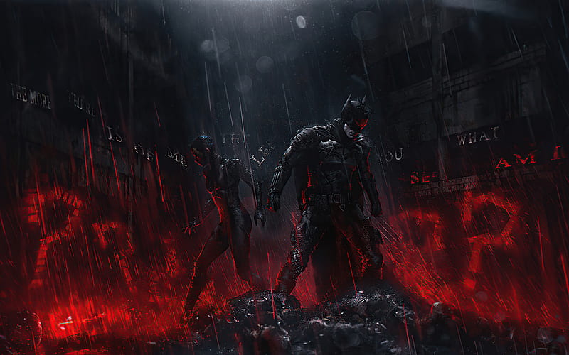 Batman & Catwoman Concept Fan Art 2022, HD wallpaper