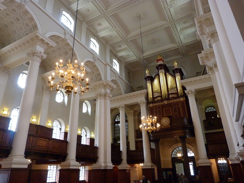 Christ Church Spitalfields, London, Spitalfields, London, organ, Church, HD wallpaper