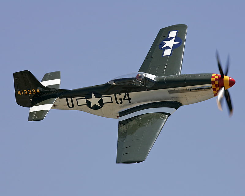 North American P-51D Mustang, mustang, north, usaf, guerra, ww2, fighter, p51, american, HD wallpaper