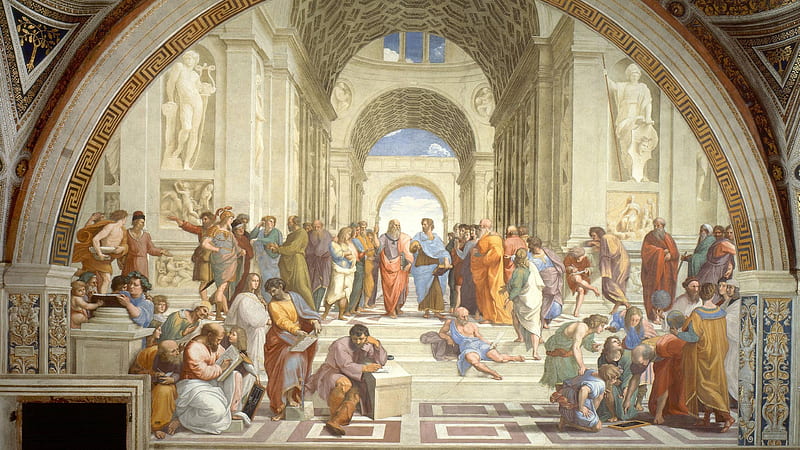 The School Of Athens : R, Athens City, HD wallpaper