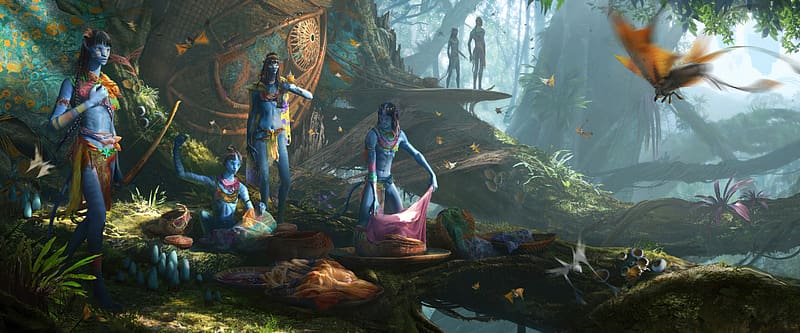 2023 Avatar: Frontiers of Pandora, alien family, game, HD wallpaper