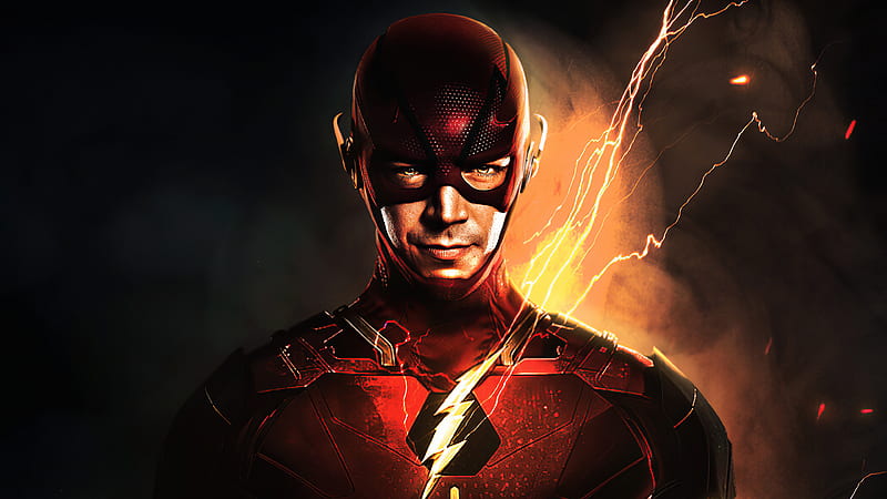 Flash Barry Allen , flash, superheroes, digital-art, artwork, HD wallpaper