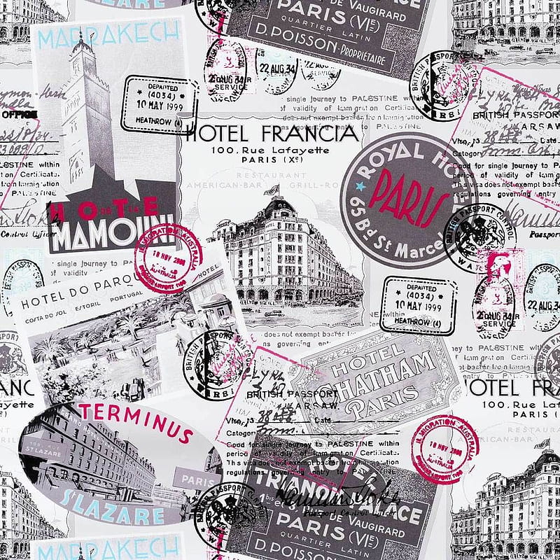 Retro Paris travel vintage postcard posters Italy France. Travel , vintage, Vintage postcard, HD phone wallpaper