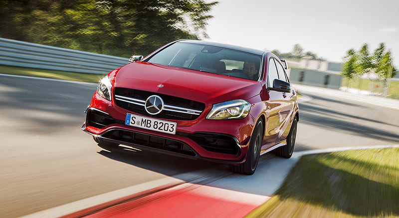 2016 Mercedes-AMG A45 AMG Exclusive (Jupiter Red) - Front , car, HD wallpaper
