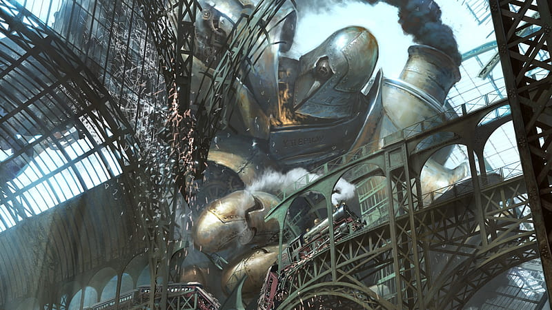 Steampunk Robots Steampunk Sf Fantasy Technology Hd Wallpaper Peakpx