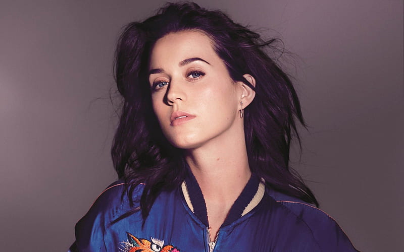 Katy Perry, Portrait, American singer, brunette, beautiful woman, HD wallpaper