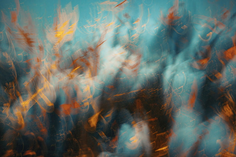 abstraction, blur, spots, distortion, HD wallpaper