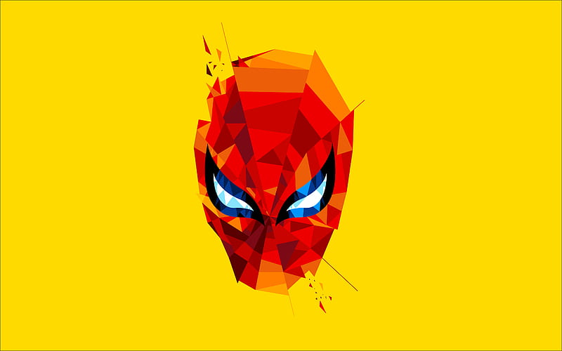 Spidey Mask Artwork, spiderman, artwork, mask, artist, digital-art, superheroes, HD wallpaper