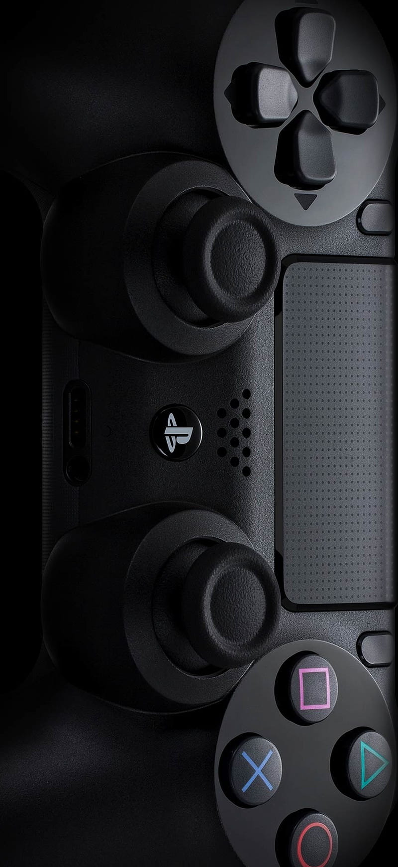 PS4 Dualshock, controller, ps4pro, playstation, ds4, dualshock4, black, game, HD phone wallpaper