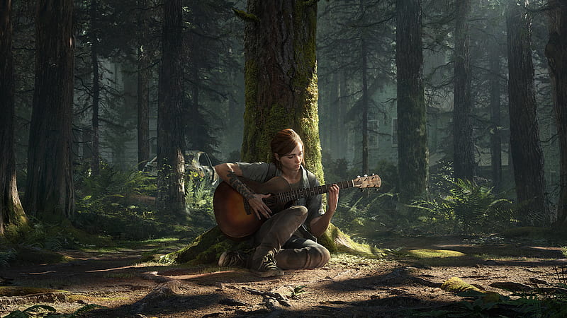 Desktop Wallpapers The Last of Us Ellie, Joel Two Creeks 1366x768