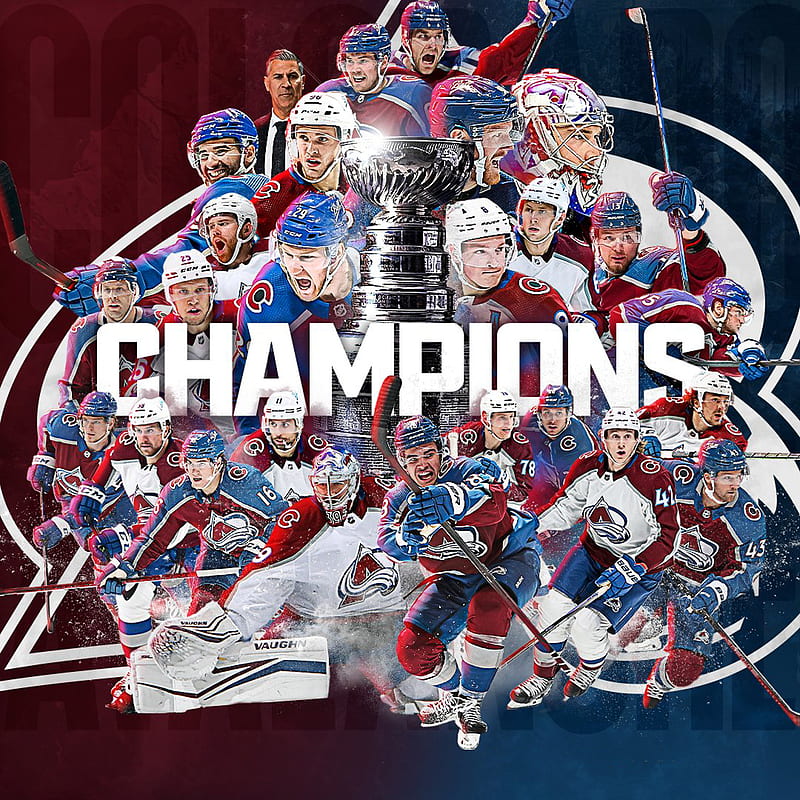 2021-2022 Stanley Cup Champions Colorado Avalanche Team Hockey