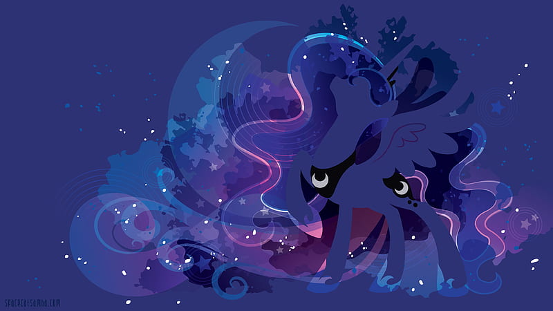 My Little Pony, My Little Pony: Friendship is Magic, Princess Luna , Minimalist, HD wallpaper