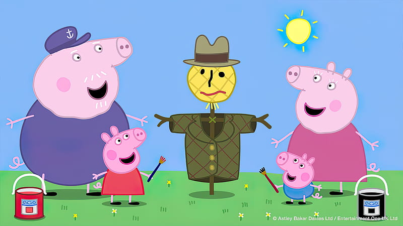 Casinha da peppa pig papel de parede HD