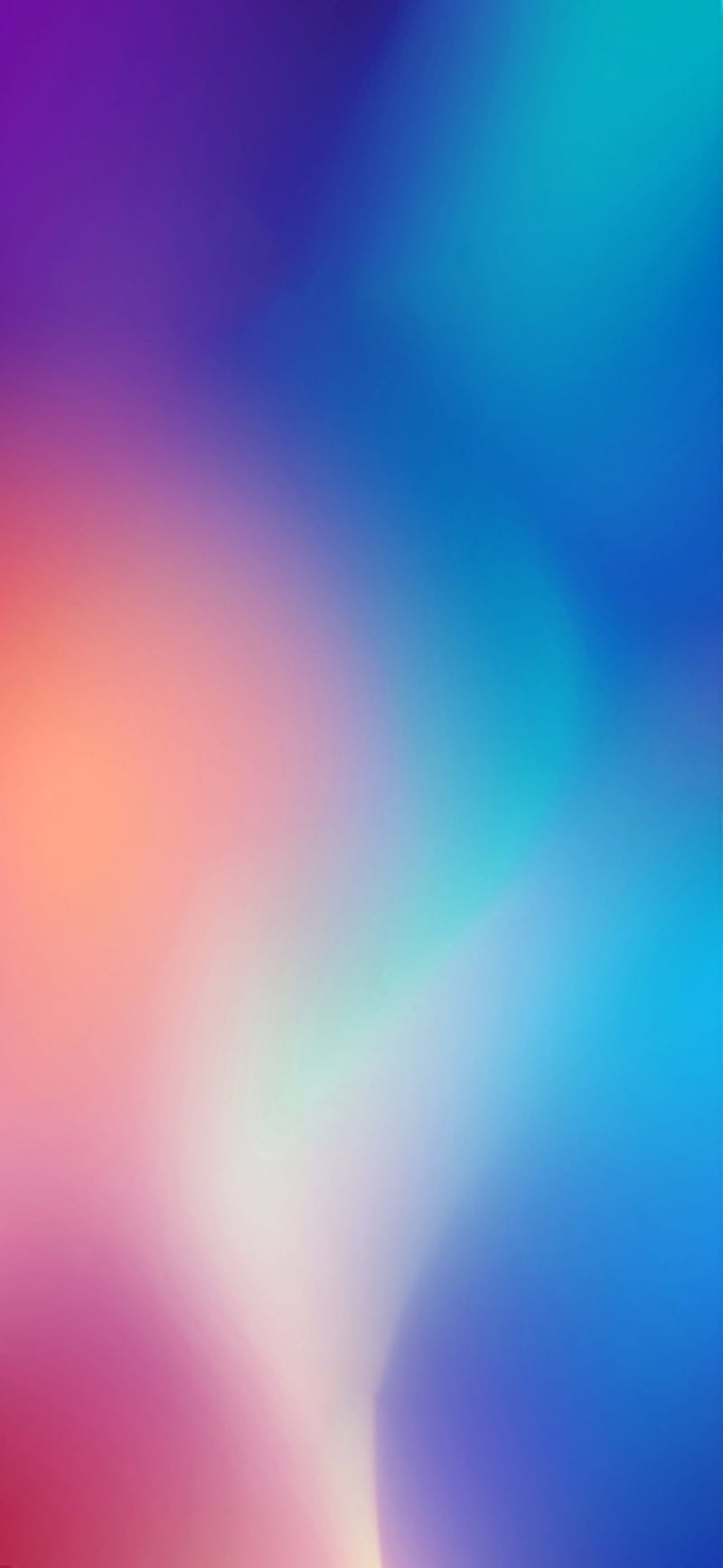 Xiaomi Mi 9, blue, colors, blur, HD phone wallpaper
