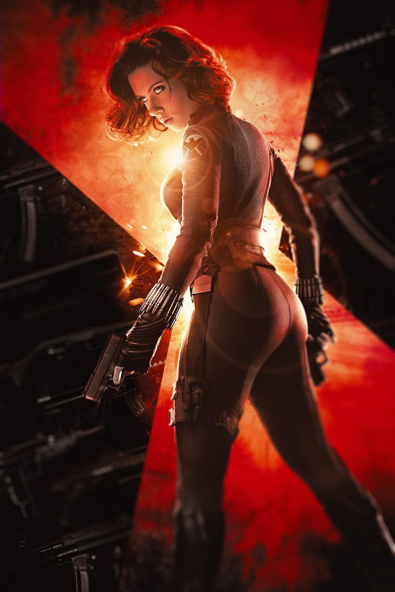 Scarlett Johansson Black Widow Movie Poster, HD phone wallpaper