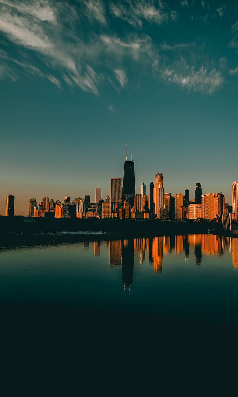 City life, chicago, city, HD phone wallpaper