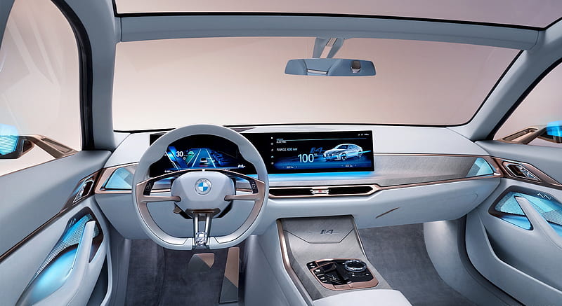 2020 BMW i4 Concept - Interior, Cockpit , car, HD wallpaper