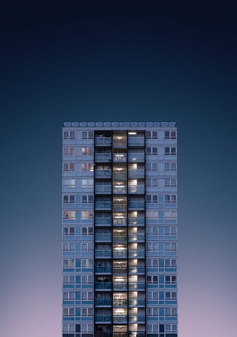 building, minimalism, sky, HD phone wallpaper