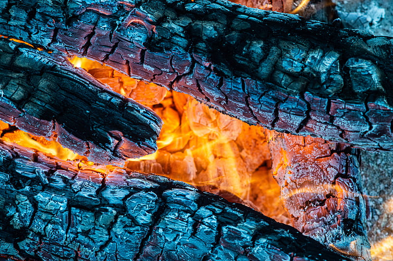 embers, flame, fire, cinder, HD wallpaper