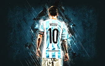 Lionel Messi In Argentina Jersey Wallpaper Download  MobCup