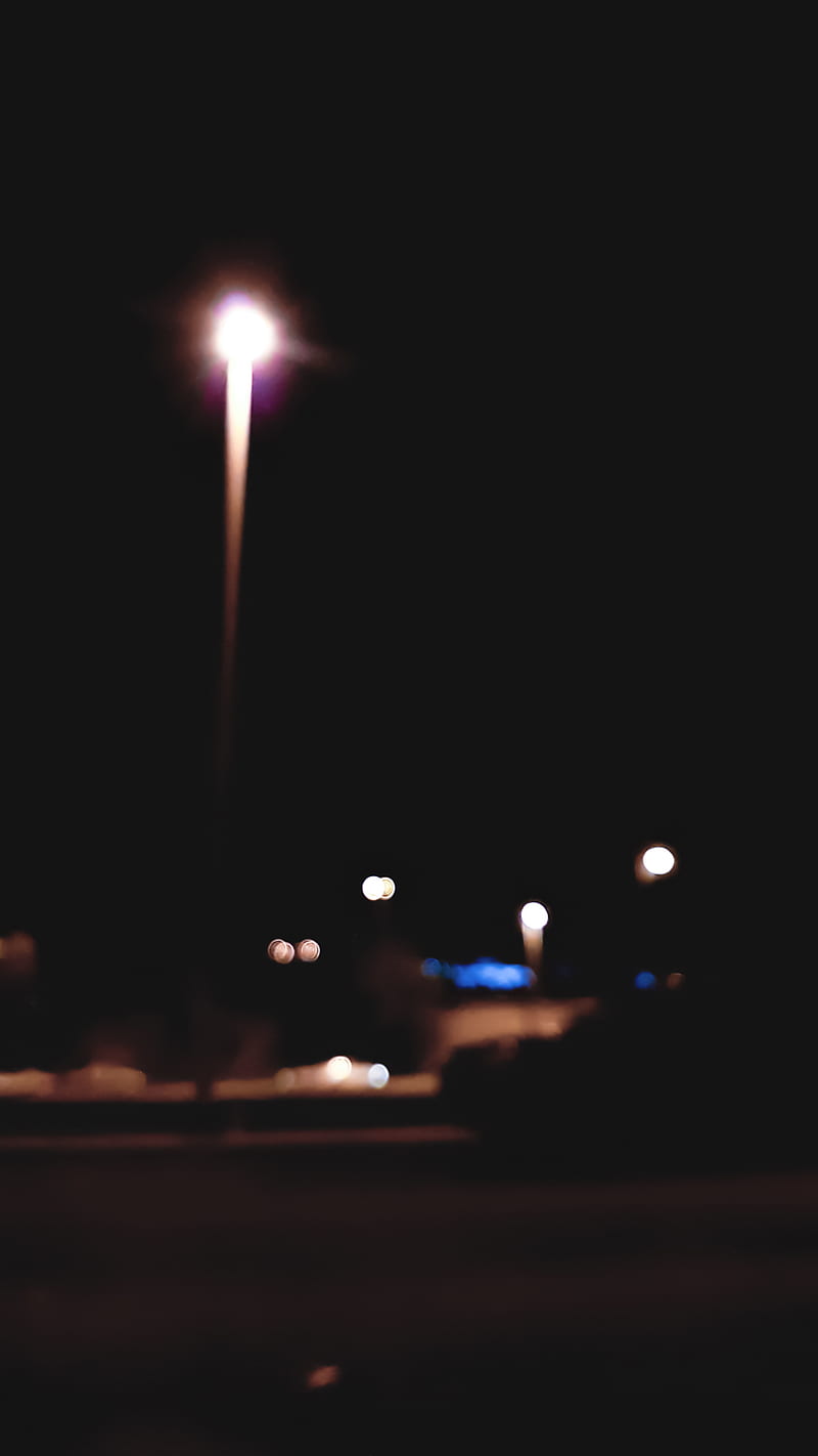 Streetlight, arabia, blur, blurred, light, makkah, night, saudi, street, HD phone wallpaper