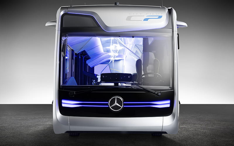 Mercedes-Benz Future Bus 2018 buses, passenger transport, CityPilot, Future Bus, Mercedes, HD wallpaper