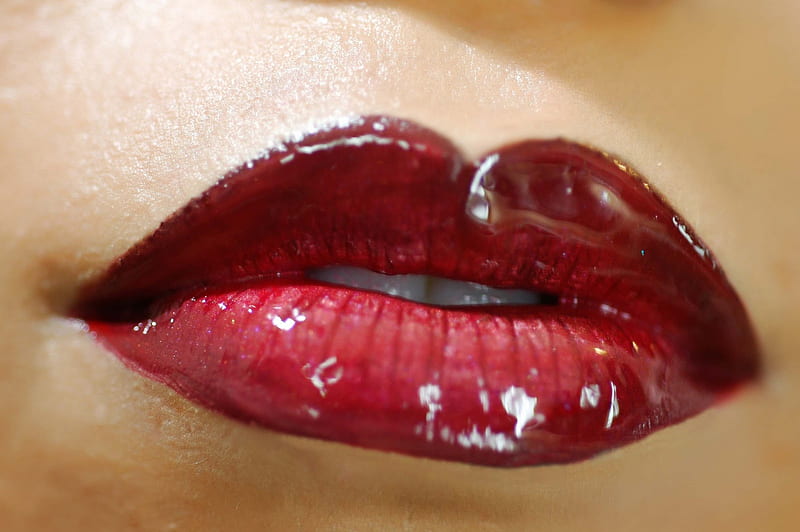 Luscious Lips, woman, sexy, lips, other, HD wallpaper