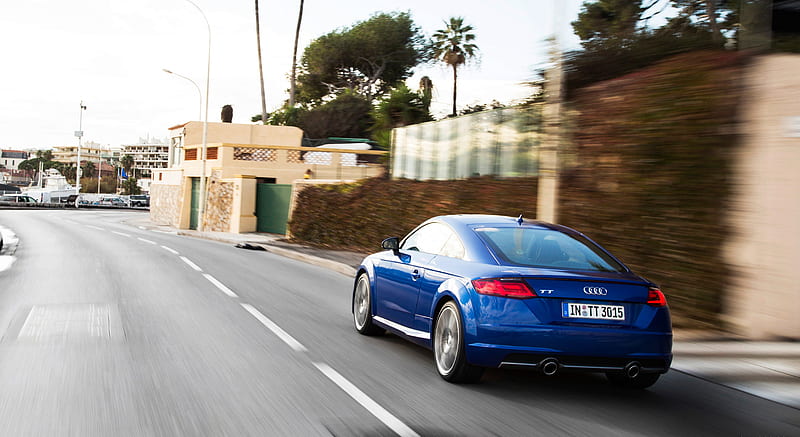 2015 Audi TT (Scuba Blue) - Rear , car, HD wallpaper