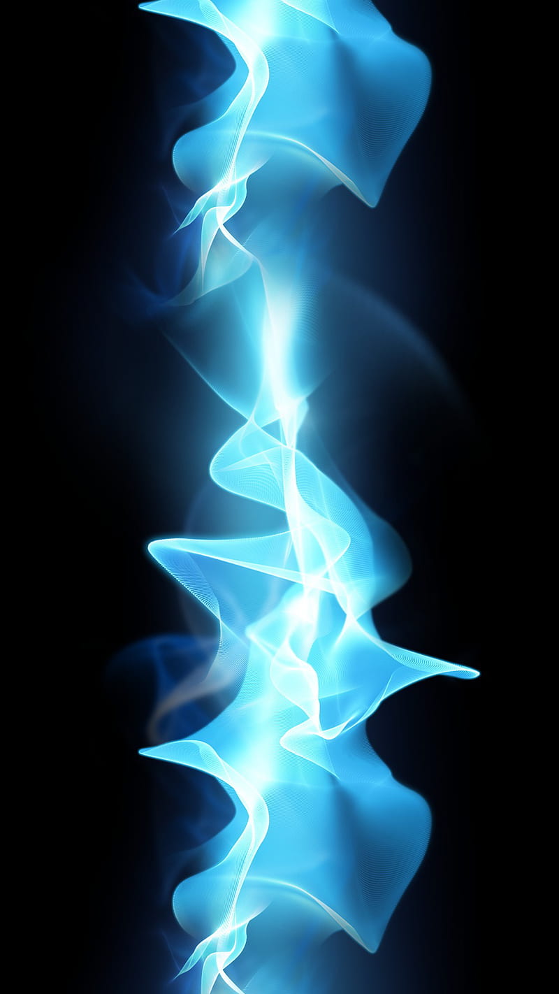 Xperia S abstract, android, blue, default, fire, flame, sony, HD mobile wallpaper