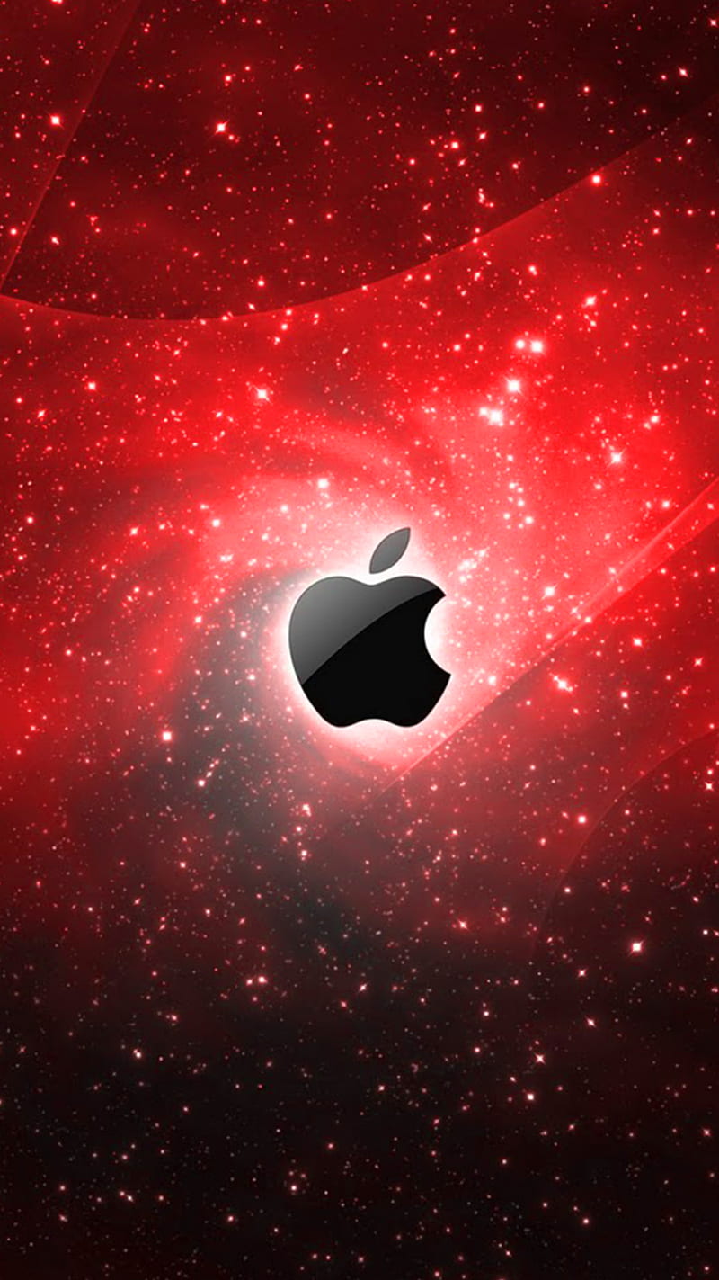 Apple Logo Red, 2017, HD phone wallpaper