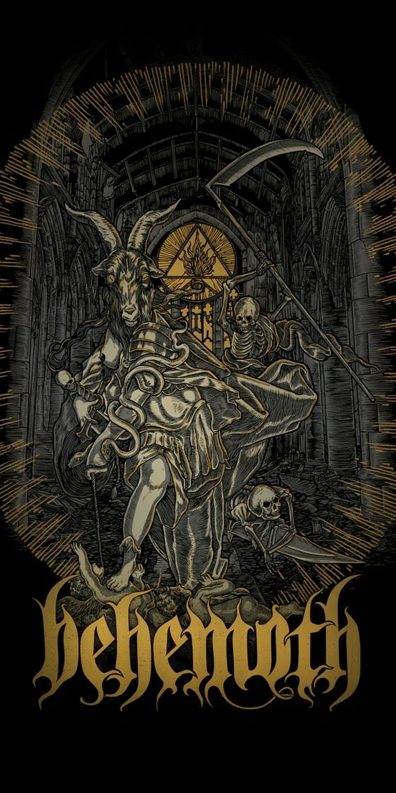 Behemoth, black, death, metal, HD phone wallpaper