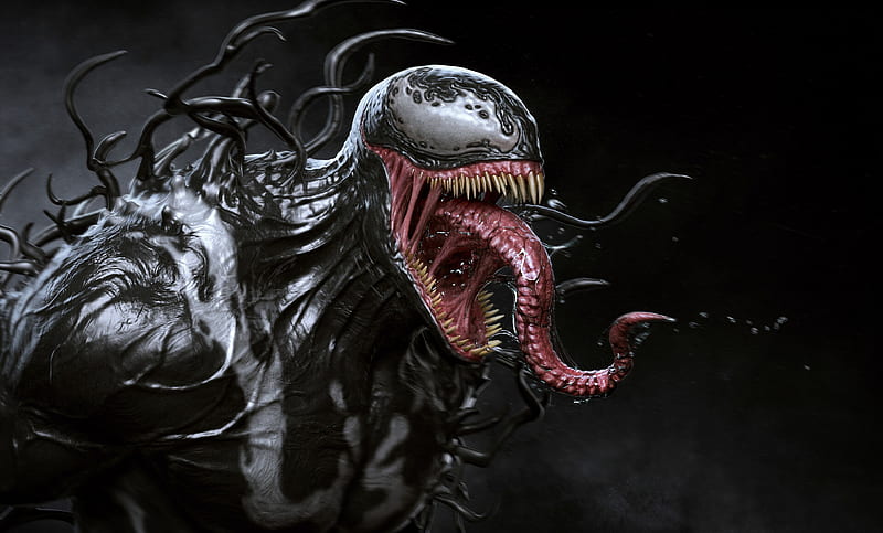 Venom new, venom, superheroes, digital-art, artwork, HD wallpaper