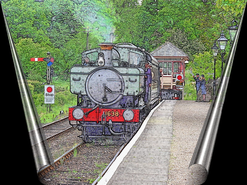 Steam Train, great western railway locomotive, kent and east sussex railway, wittersham road railway station, HD wallpaper