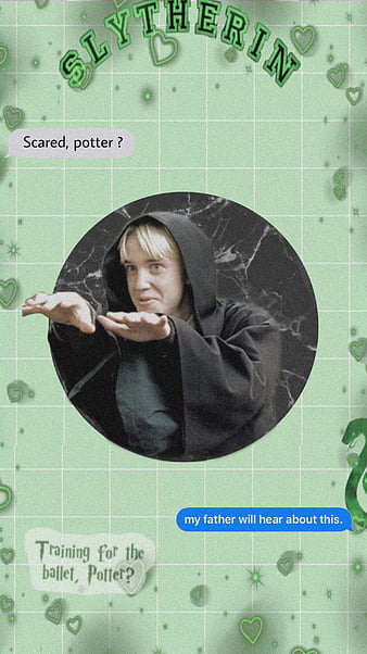 Draco Malfoy, aesthetic, draco aesthetic, draco malfoy, green, green aesthetic, harry potter, hp, slytherin, the malfoys, HD phone wallpaper