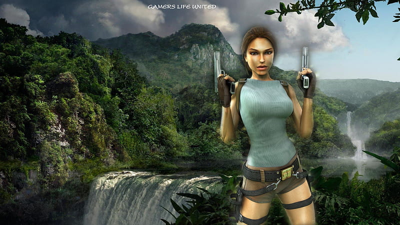 Lara Croft Gamers Life United, Gamers Life United, Lara, Lara Croft, Tomb Raider, HD wallpaper