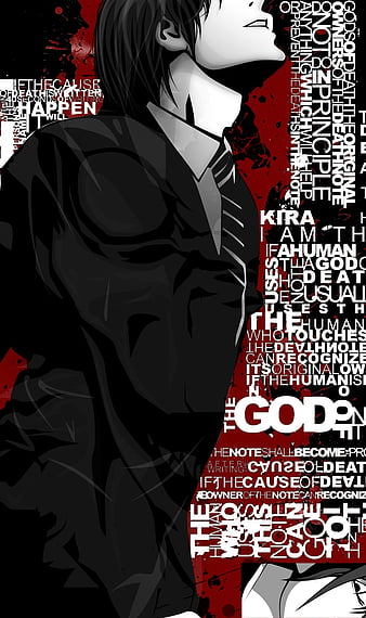 -Death Note-, anime, black, death, death note, HD phone wallpaper