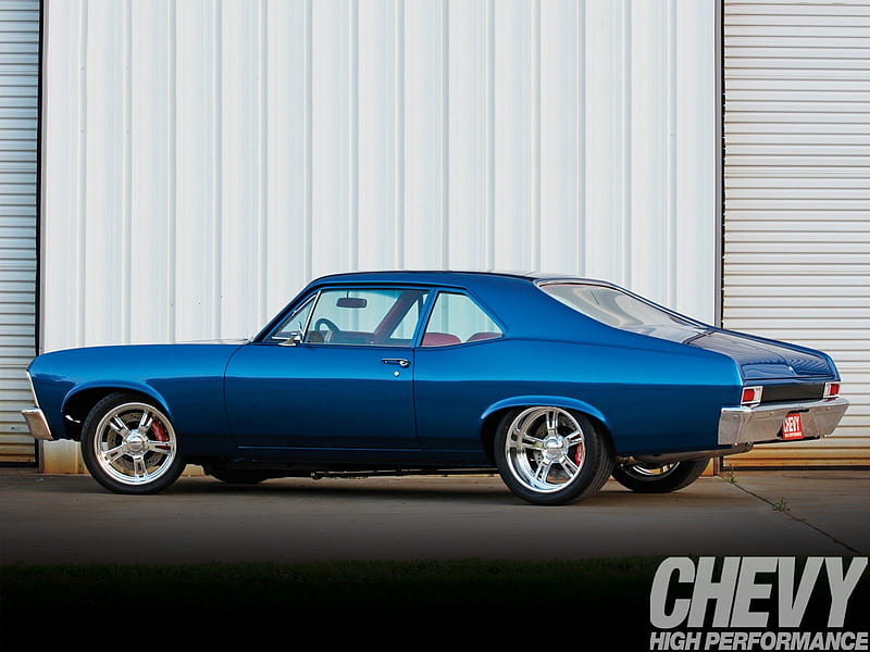1971 Chevy Nova, Classic, 1971, GM, Blue, HD wallpaper